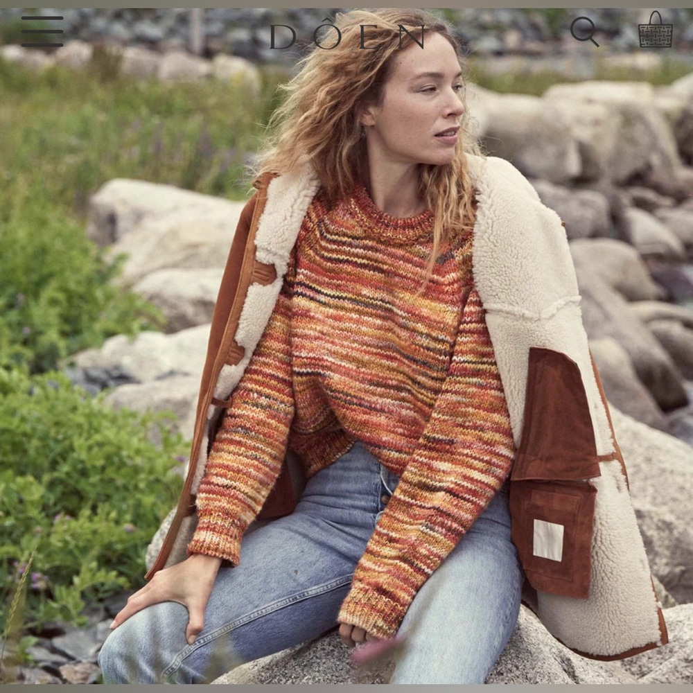 Doen Heirloom Marti sweater in Desert Sunset, XS